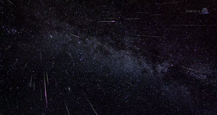 The Perseid meteor shower peaks on the night of Aug. 12 and 13th.