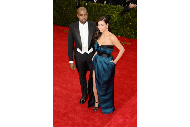 Kanye West and Kim Kardashian