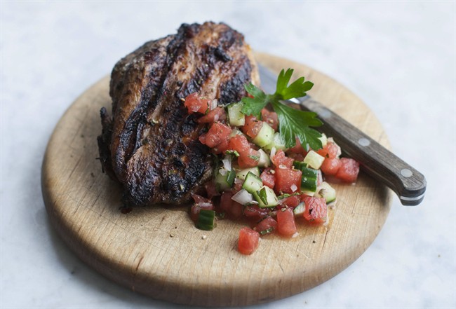 A healthy way with fiery chicken and cooling salsa