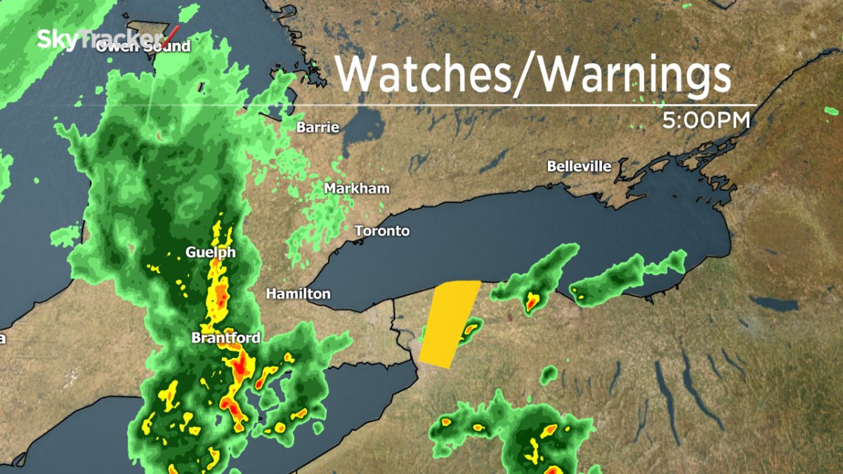 Thunderstorms and rain are in the forecast for Wednesday evening across the GTA.