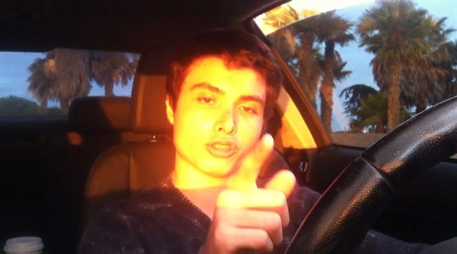 This file image from video posted on YouTube shows Elliot Rodger. 
