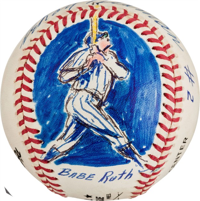 Auction of original LeRoy Neiman baseball art