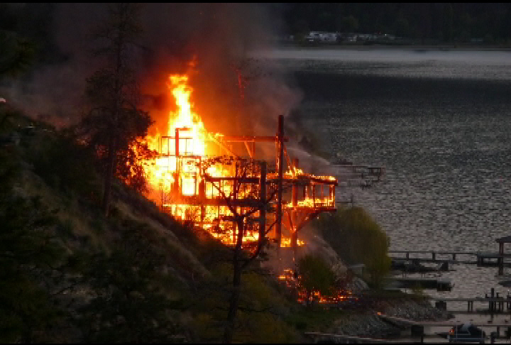 Owner of fire destroyed Peachland house facing foreclosure by bank - image