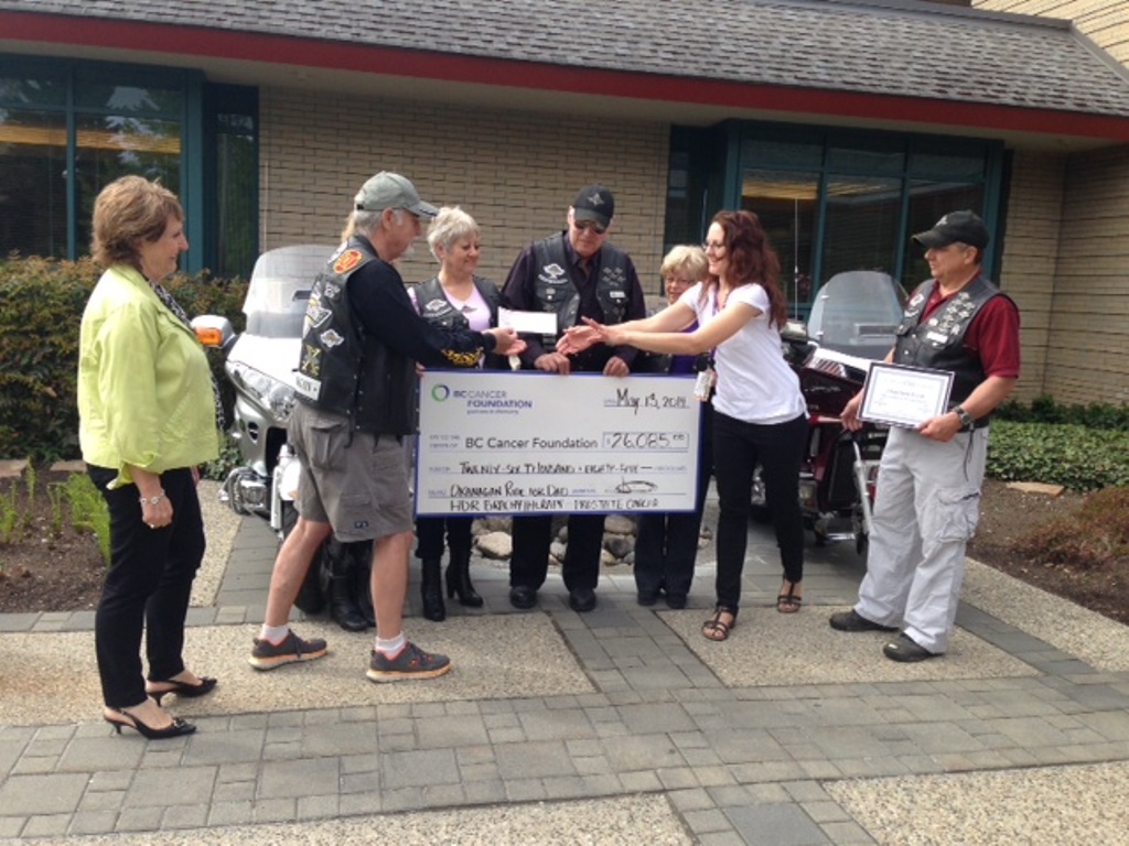 Okanagan organization hands over big cheque to BC Cancer Foundation - image