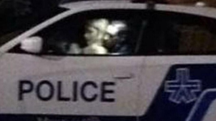 A Montreal police officer may be disciplined after a photo showing him in a compromising position was widely circulated on social media.