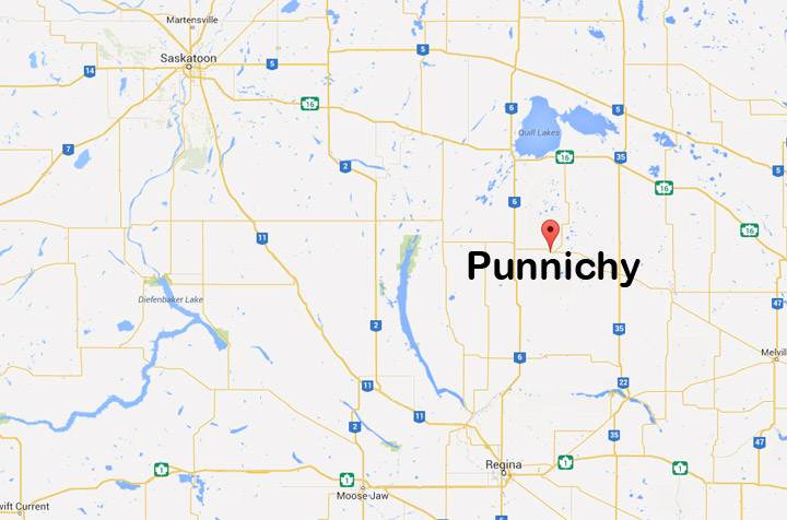 Three people are dead after a collision between a truck and a road grader near Punnichy, Saskatchewan.