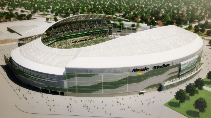 An image of the new stadium that is slated to open in Regina for the 2017 CFL season.