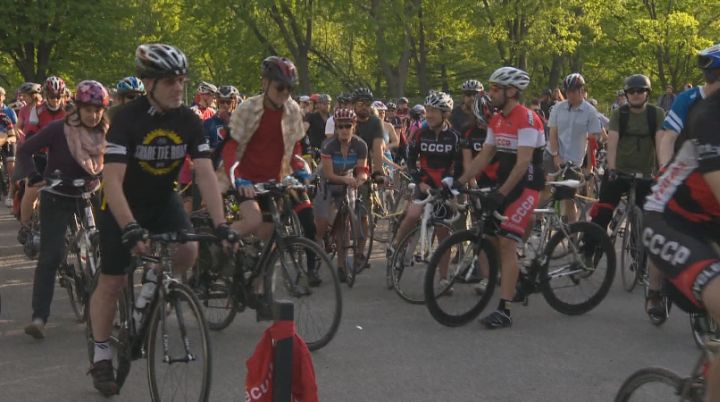 Hundreds of cyclists gathered for the annual ride of silence Wednesday, May 21, 2014.