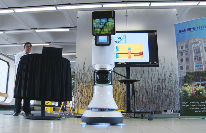State-of-the-art clinical robot deployed at Royal University Hospital in Saskatoon to help doctors treat patients.