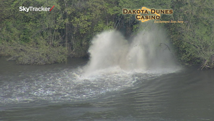 water from storm outflow drain