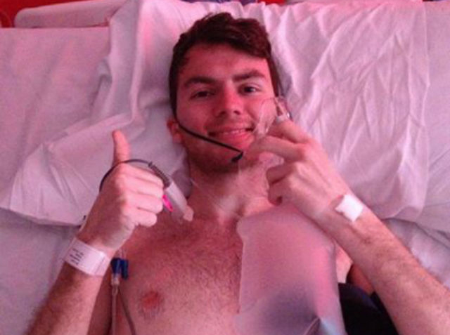 Steve Sutton’s “final thumbs up” was posted on his Facebook page on Sunday, Apr. 20.