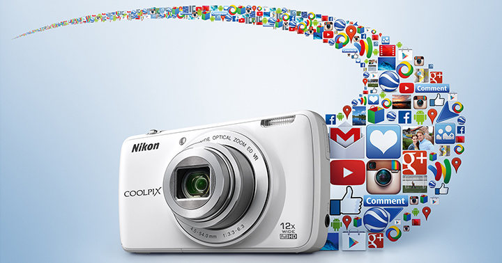 The Nikon Coolpix S810c 12X zoom camera runs on fully-featured Android OS.