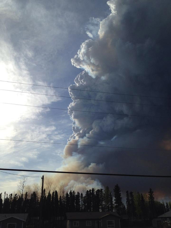 Remaining residents evacuated from northern Saskatchewan community due to forest fire.