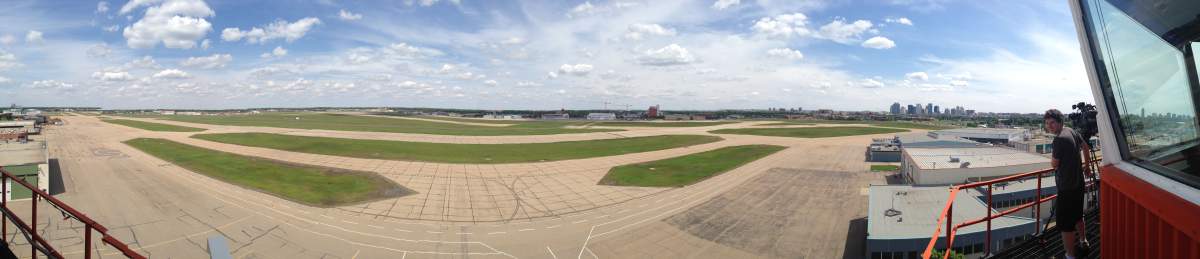 The land for the Blatchford redevelopment site in Edmonton, June 12, 2014.