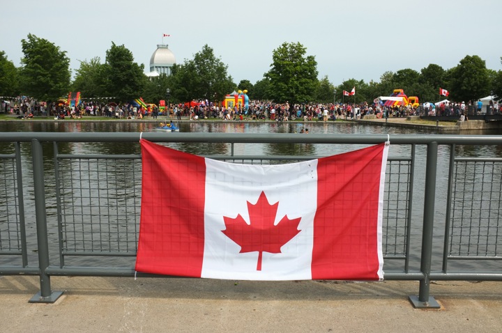 Canada Day celebrations in the Old Port of Montreal.