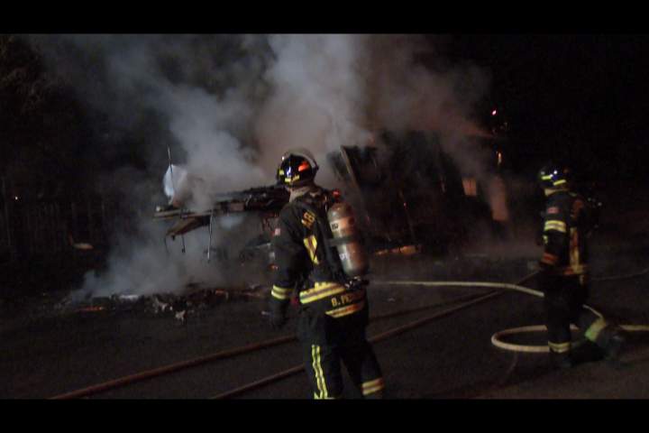 RV fire in Abbotsford damages several homes - image