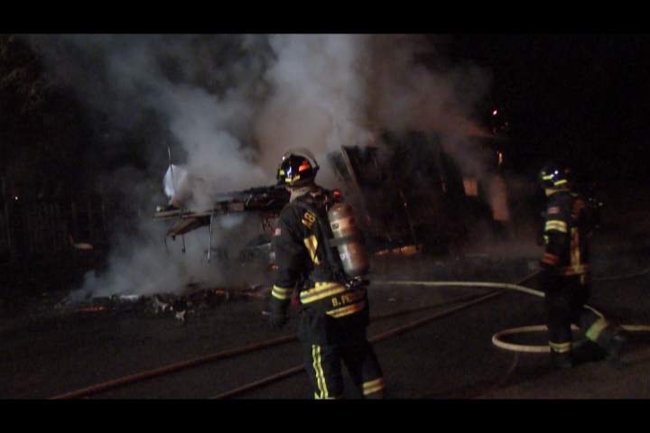 RV fire in Abbotsford damages several homes - image