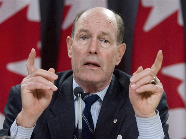 David Dodge responds to questions at a news conference in Ottawa, Thursday Jan 24, 2008. 