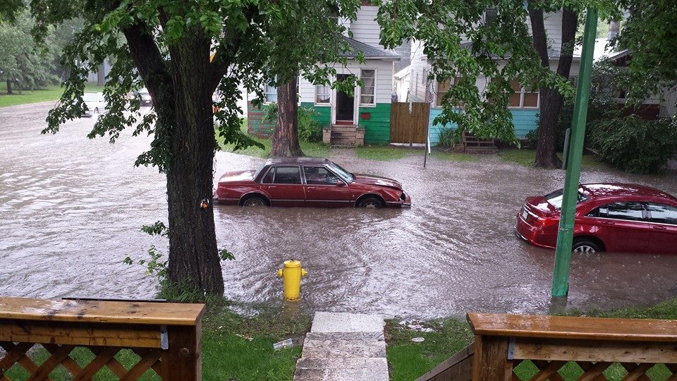 ighways closed and communities declared states of emergency on Sunday after a deluge of rain drenched southeast Saskatchewan and parts of Manitoba.