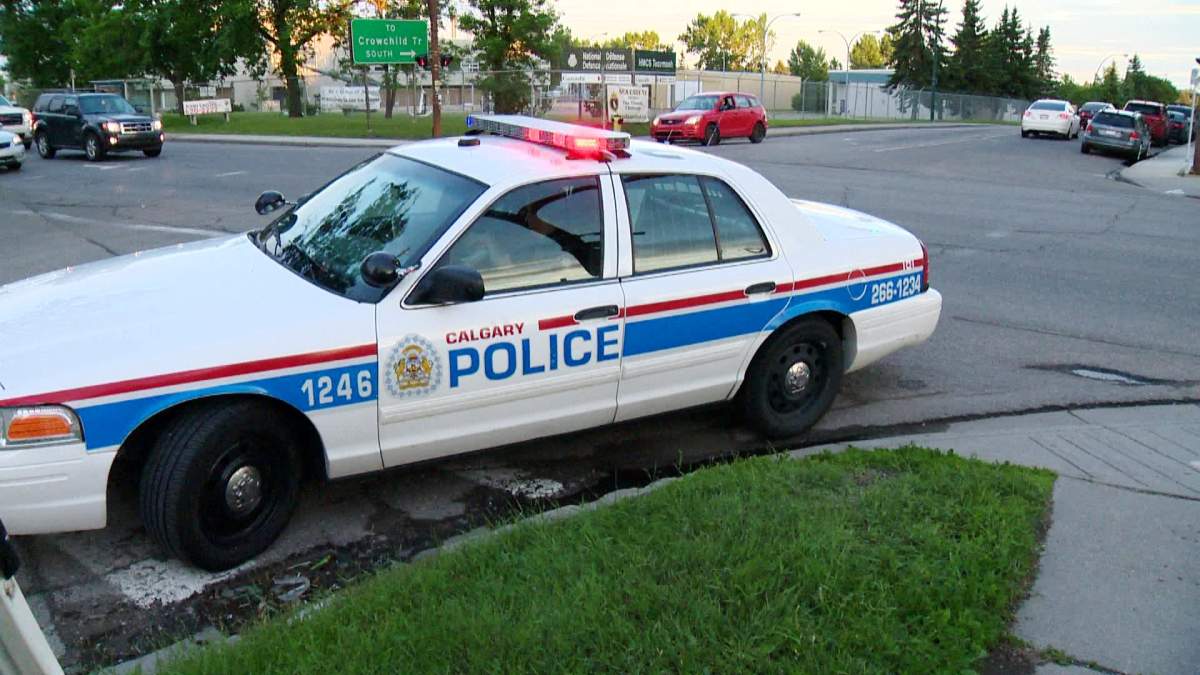 Calgary police investigate the assault of a man in the 1700 block of 24th Street S.W., on Tuesday, June 25th, 2014.