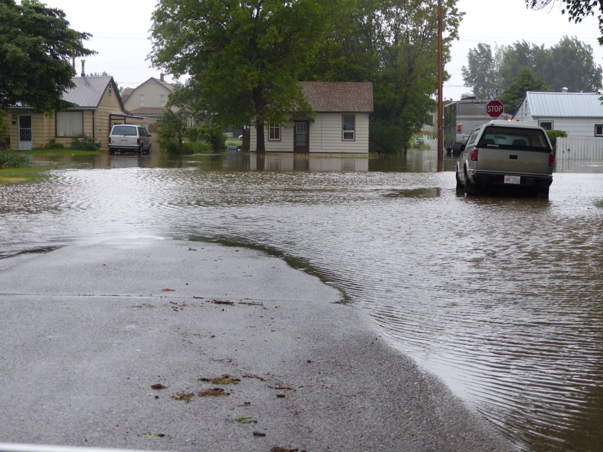 Flooding in Claresholm 2014. Photo taken on June 18th.