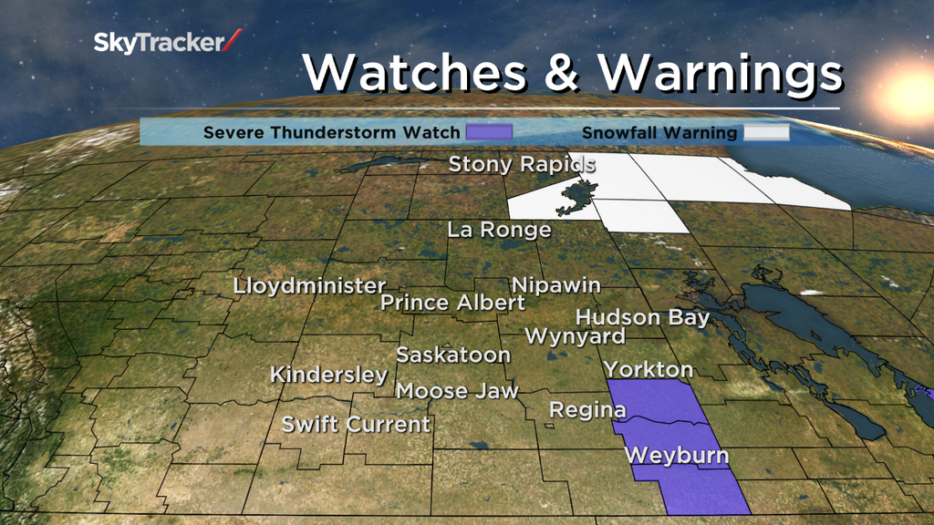 Environment Canada has issued a Snowfall Warning for parts of Northern Saskatchewan.