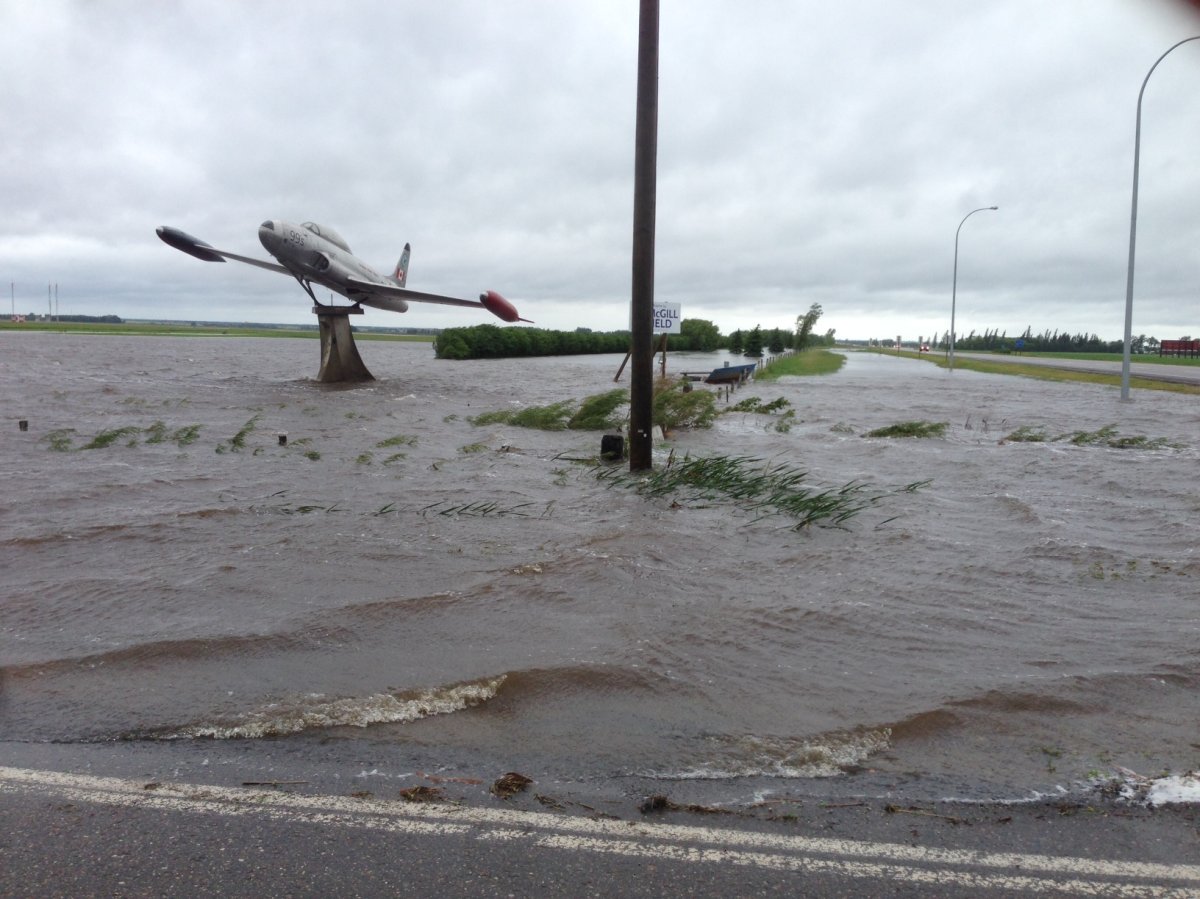 The City of Brandon was hit with 117mm of rain over three days, causing overland flooding.