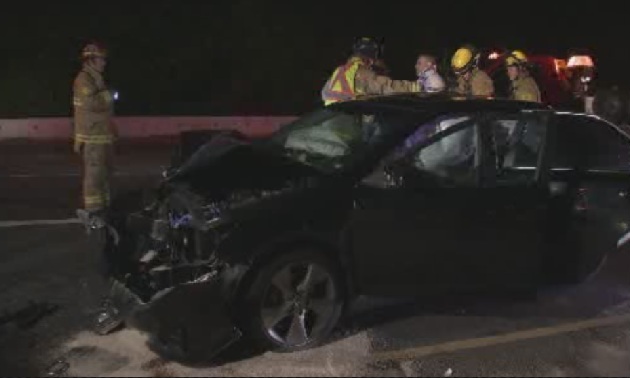 Two injured in Burnaby car accident - BC | Globalnews.ca
