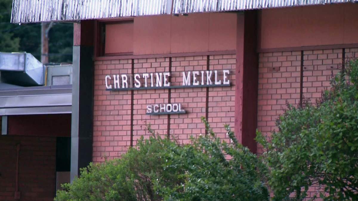 Christine Meikle School is located in the community of Bridgeland, just below Tom Campbell Hill.