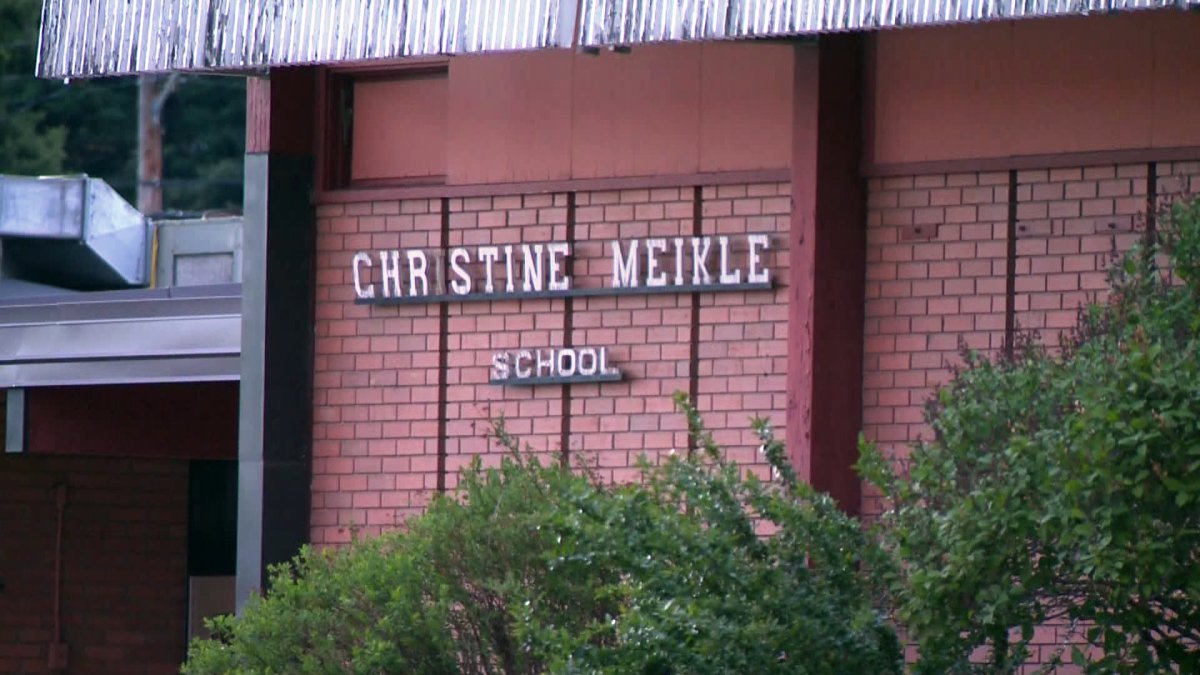 Christine Meikle School is located in the community of Bridgeland, just below Tom Campbell Hill.