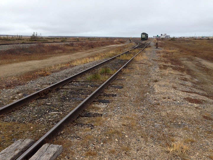 The Hudson Bay Railway line as seen in this file photo.