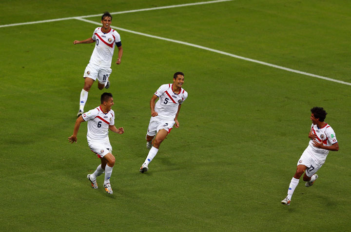 Costa Rica scores 3-1 upset over Uruguay in World Cup Group D action