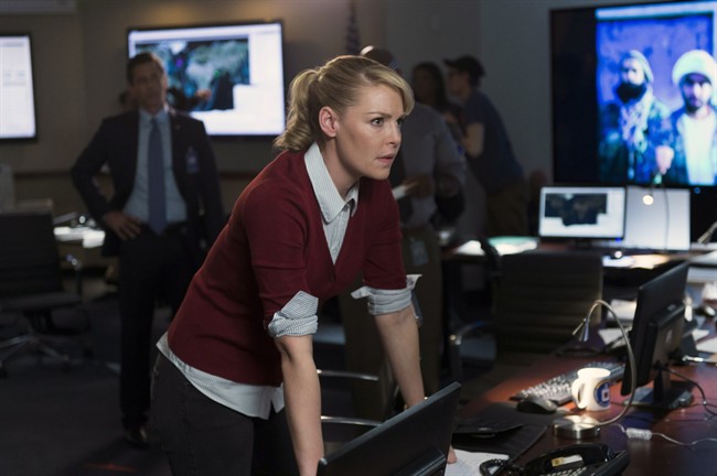 Katherine Heigl portrays CIA agent Charleston Tucker in NBC's new series, "State of Affairs.".