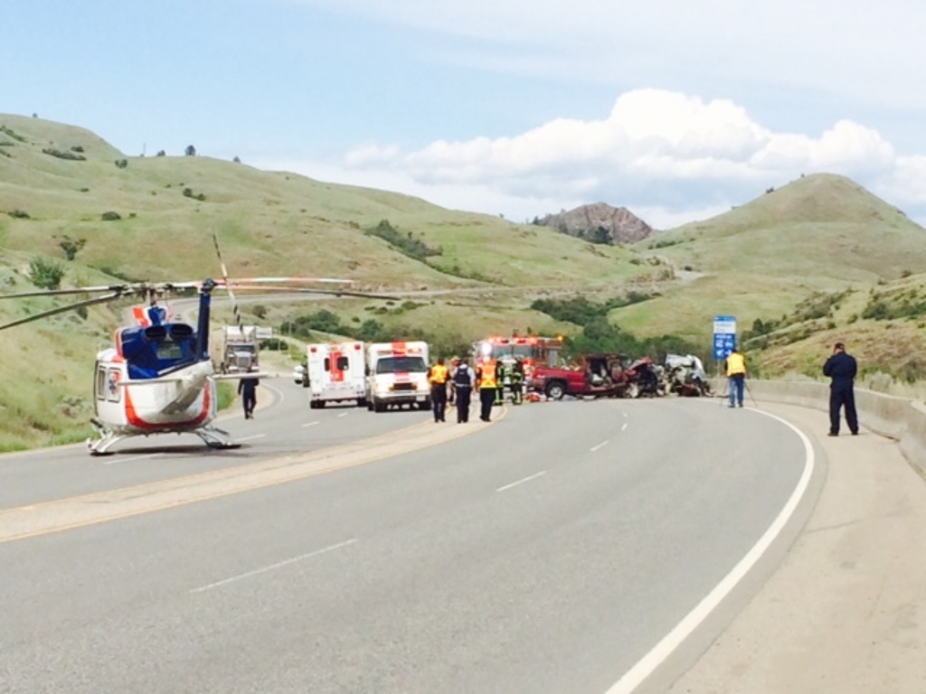 Fatal crash closes Highway 97 near Vernon - image