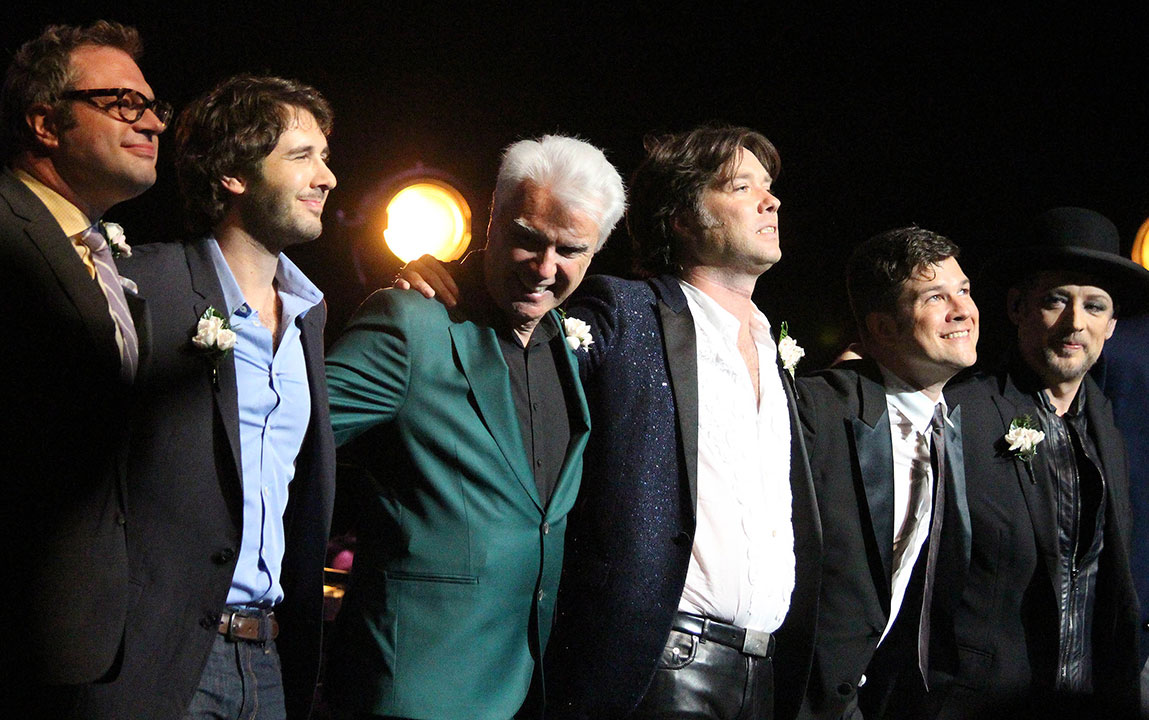 Steven Page, Josh Groban, David Byrne, Rufus Wainwright, Steven Oremus and Boy George in Toronto on June 14, 2014.