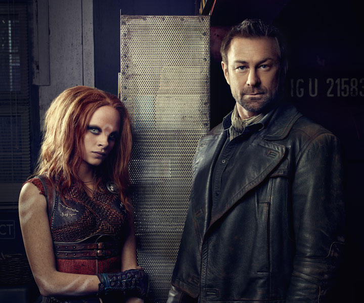 Stephanie Leonidas and Grant Bowler of ‘Defiance.’