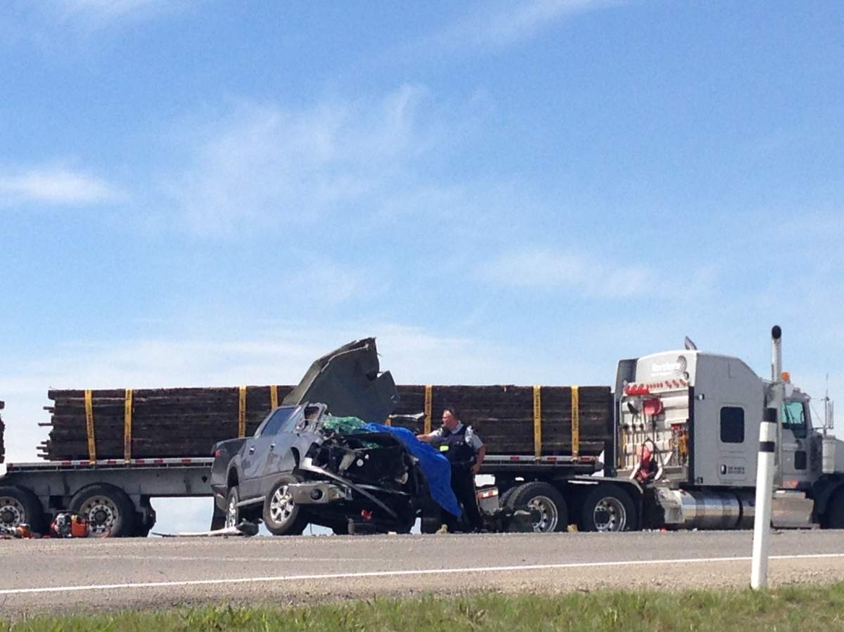 A crash forced the closure of the QEII between Carstairs and Didsbury on June 12, 2014.