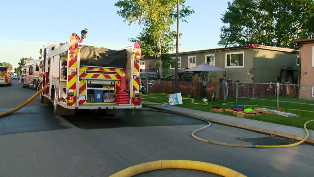 Firefighters rushed to a fourplex in the 200 block of 48 Street S.E. on June 25th, 2014 after receiving reports of a possible explosion.