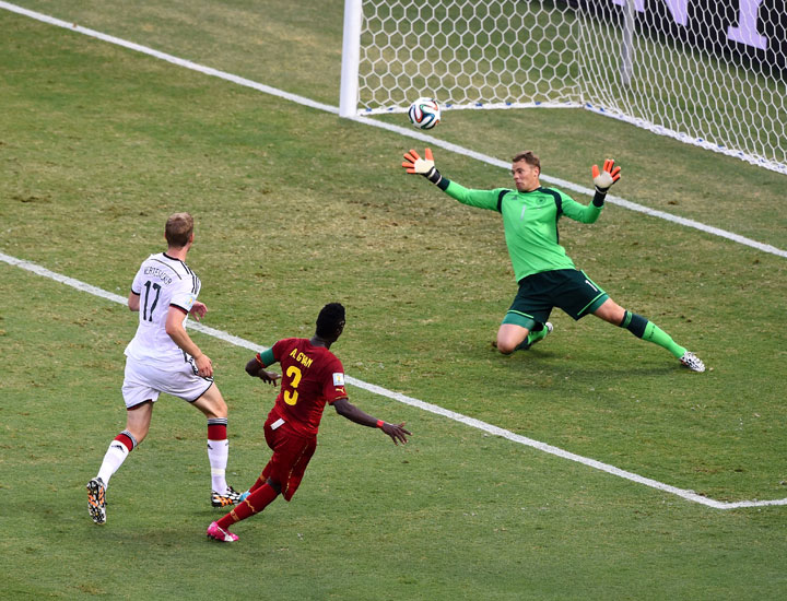 Ghana holds Germany to a 2-2 draw in World Cup action