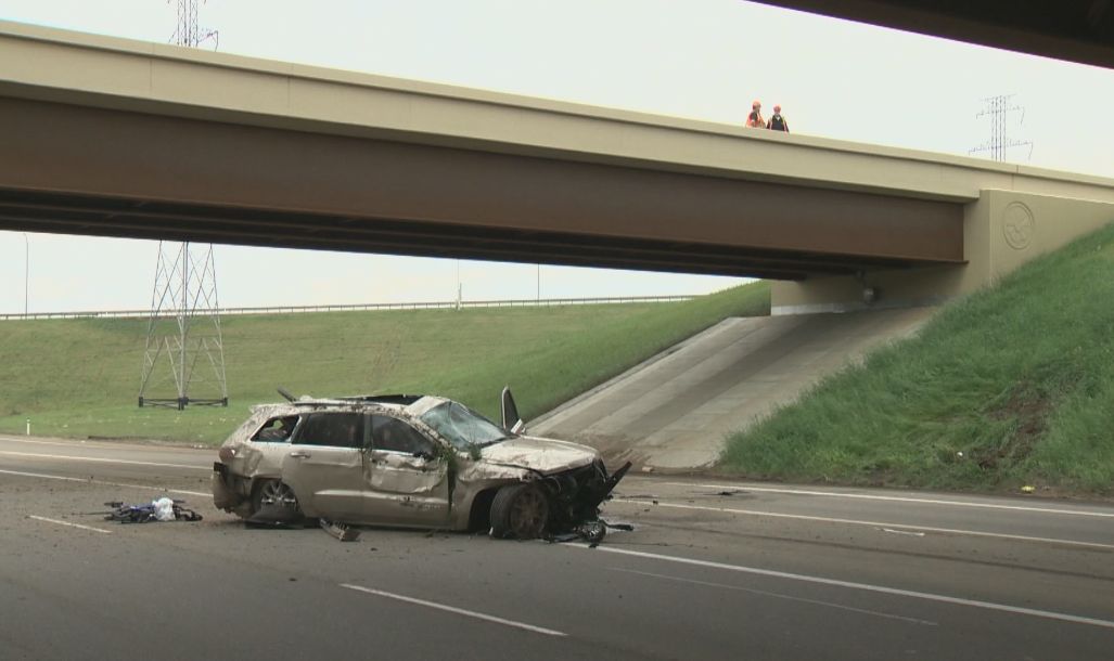 The Edmonton Police Service is investigating a single vehicle collision in the area of the Yellowhead Trail and Anthony Henday Drive in west Edmonton.