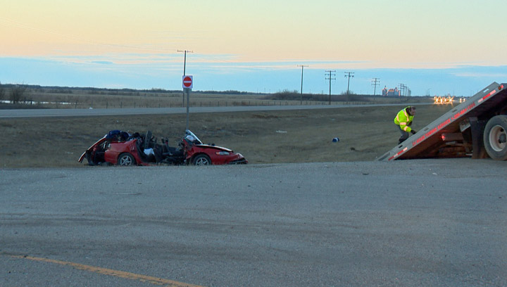 A crash on Highway 12 just south of Martensville, Sask. on April 22, 2014 left one man dead. The province announced the speed limit will be reduced on that stretch of highway starting June 3, 2014.