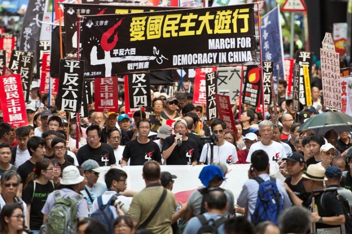 IN PHOTOS: Hong Kong holds Tiananmen protest march - National ...