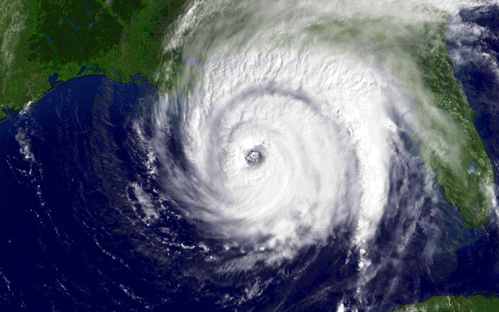 Does this look like an Ivan or an Alice? A study out of the University of Illinois suggests that if it was Alice, you likely wouldn't perceive it to be as threatening as Ivan. (It is, in fact, Hurricane Ivan on Sept. 15, 2004.).