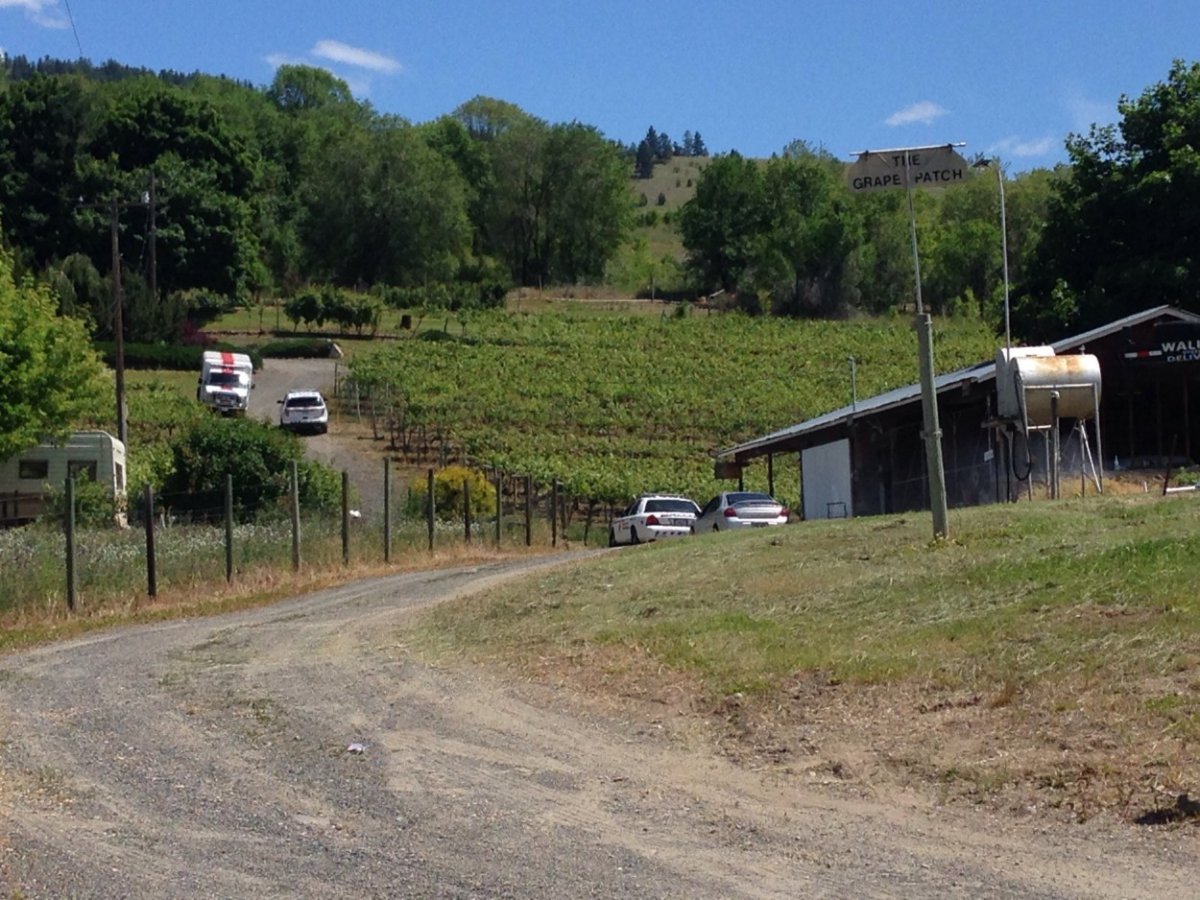 A man has died on a farm on the Mackenzie Bench area of Kelowna. 