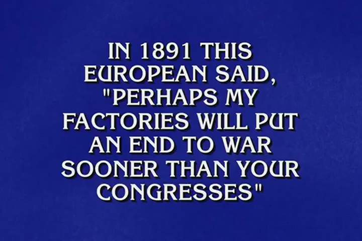 Thursday night's Final Jeopardy clue