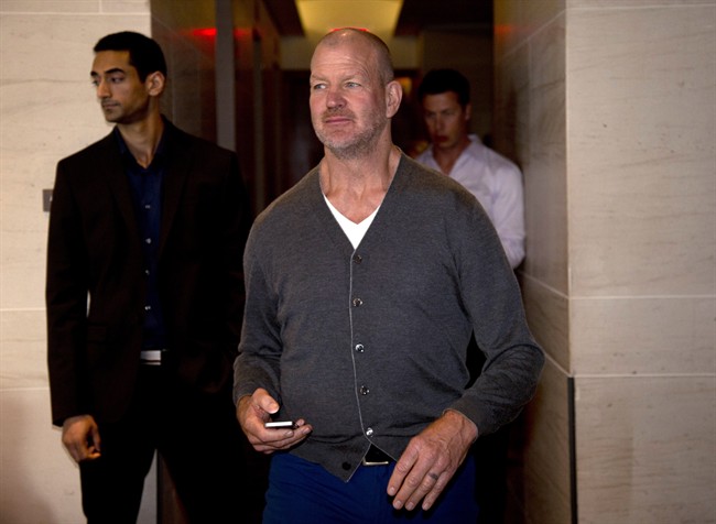 Lululemon Athletica Inc. founder Chip Wilson arrives for the company's annual general meeting in Vancouver, B.C., Wednesday, June, 11, 2014.