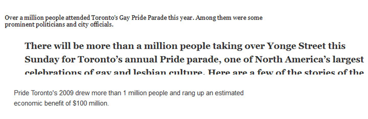 Excerpts from some of Toronto’s daily newspapers.