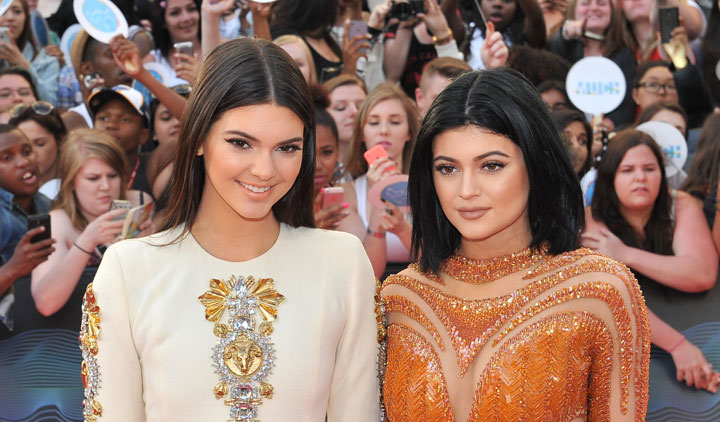 Kendall and Kylie Jenner, pictured at the MMVAs on June 15, 2014.