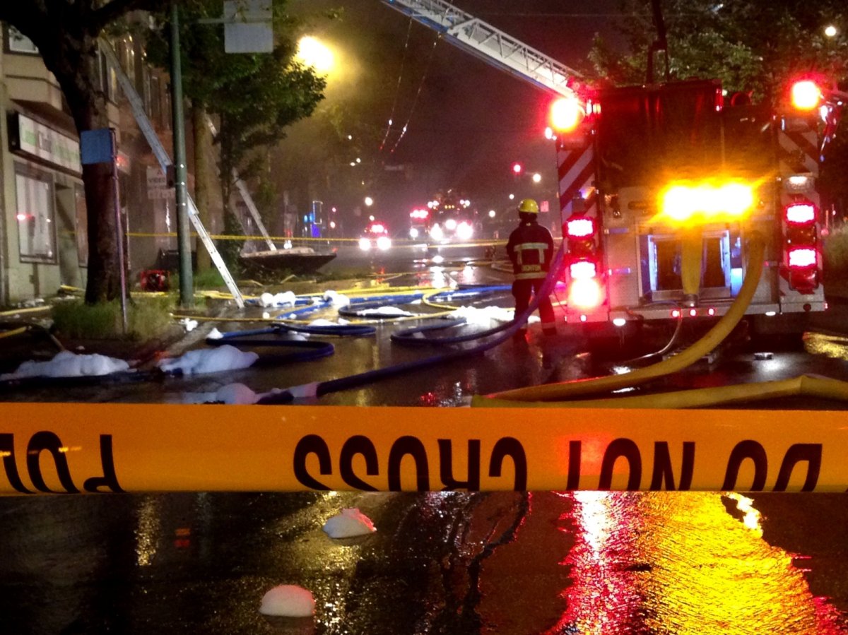 Massive apartment fire in Vancouver displaces dozens of residents BC