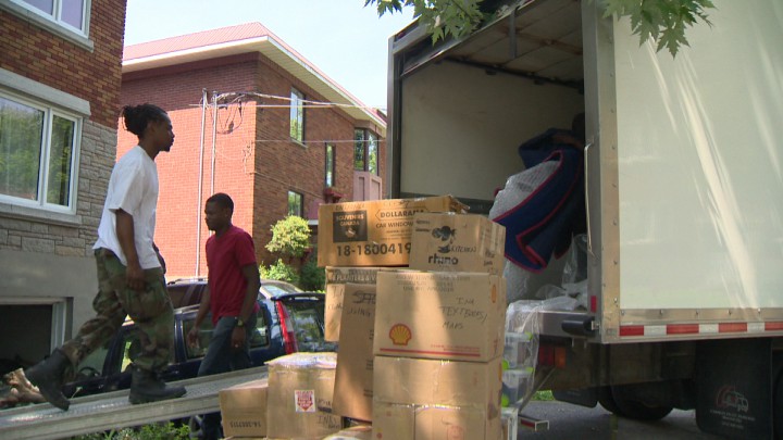 Montrealers prepare to move as July 1st approaches.